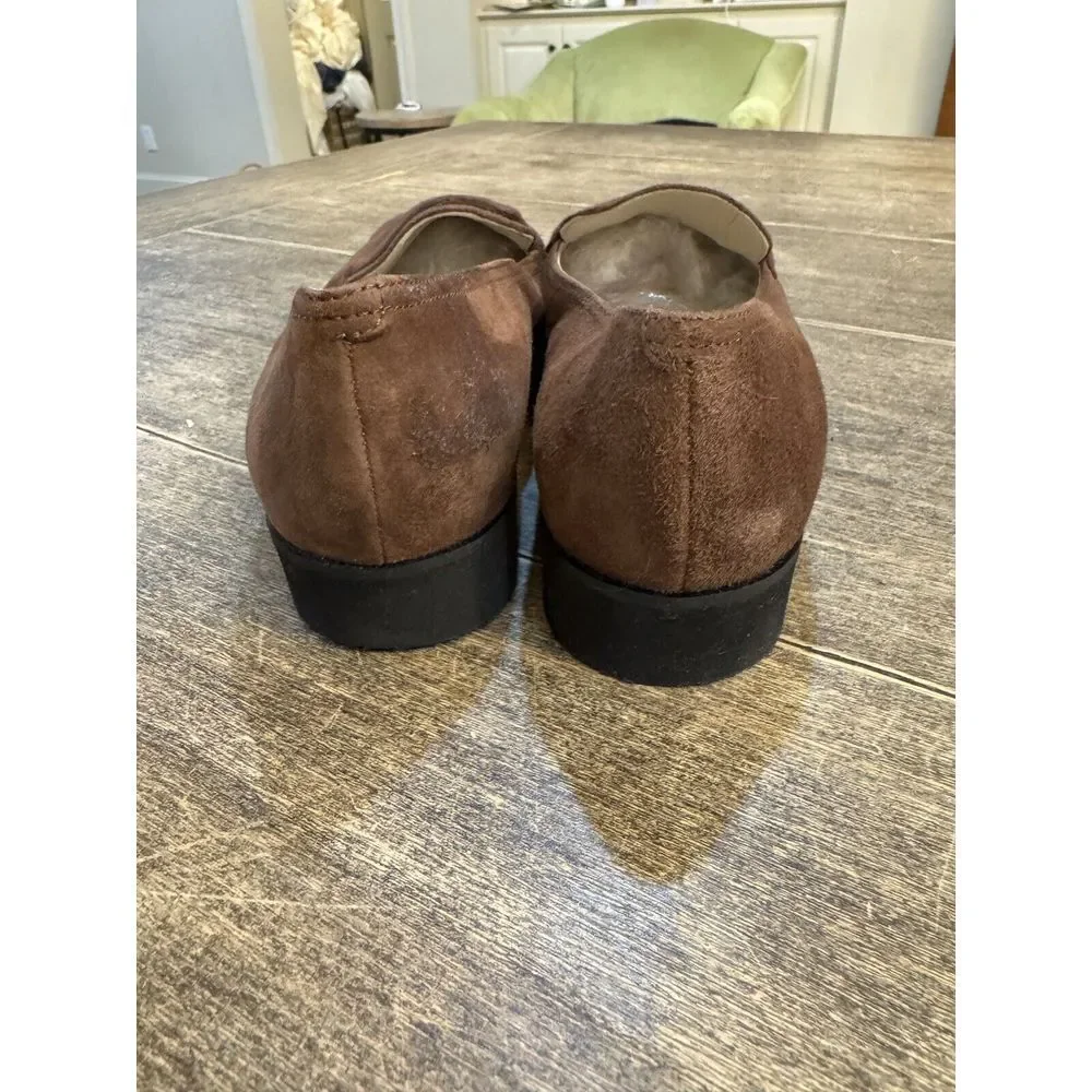 Amalfi‎ by Rangoni Giuliano Loafer Italy made Castagno Cashmere brown Size 8.5 W